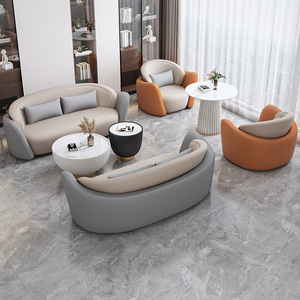 ชุดโซฟาสำนักงาน หนัง PU ฟองน้ำความหนาแน่นสูง นั่งสบาย เหมาะสำหรับสถานที่เชิงพาณิชย์ - Product Image 1