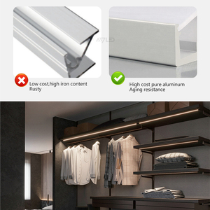 30*30mm 6063 T5 Alloy Extrusion 1M V-<b>Slot</b> Anodized Aluminium Profile PMMA Diffuser PC Lamp Covers Corner Mounted Strip Profile - Product Image 5