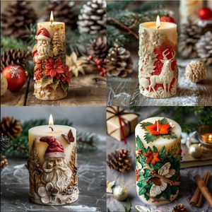 Moldes de Silicona Ecológicos para Velas, Decoraciones Navideñas Personalizadas, Hechas a Mano - Product Image 3