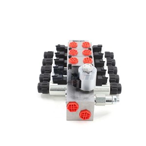 วาล์วควบคุมทิศทางหลายทาง Dcv56 40 ลิตร/นาที 305 บาร์ G3/8 วาล์วไฮดรอลิกแบบอิเล็กโทรโพรพอชันนอลหกทาง - Product Image 2