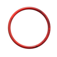 Brazalete Circular Acrílico de Color Caramelo con Degradado Retro, Joyería Minimalista y Elegante para Mujer