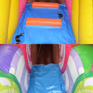 Château gonflable sautant sur le thème des bonbons avec toboggan Château gonflable Maison de rebond pour enfants en plein air - Product Image 4