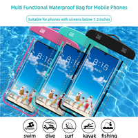 Offre Spéciale pochette de téléphone étanche IPX8 clair écran tactile universel natation téléphone portable sac sec pour une utilisation sous-marine pour iPhone 15