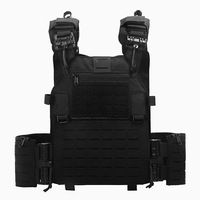 Gilet tactique des Forces spéciales extérieures pour passionnés militaires, noir multifonctionnel, service à dégagement rapide, CS Quick Response Equ