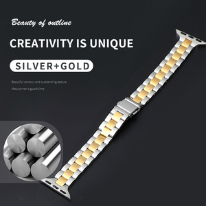 <span class=keywords><strong>Bracelet</strong></span> de luxe en acier inoxydable 304 pour <span class=keywords><strong>Apple</strong></span> iWatch Series <span class=keywords><strong>SE</strong></span> 7 6 5 4 3 2 1 <span class=keywords><strong>Bracelet</strong></span> de montre <span class=keywords><strong>compatible</strong></span> - Product Image 5