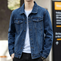 Veste en jean personnalisée 14 OZ pour homme, nouvelle veste de travail pour homme, veste en jean élégante pour homme