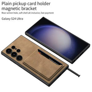 Custodia <span class=keywords><strong>Samsung</strong></span> S23 S24 S25 Ultra Z Fold 7 in Pelle PU con Portafoglio Magnetico Antiurto RFID Porta Carte Supporto e Protezione Fotocamera - Product Image 6