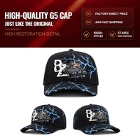 Casquettes Chucky 100% Neuves Originales Broderie 3D Effet Gonflé Vintage Vieilli 5 Panneaux Casquettes de Baseball pour Hommes Awakening G5 Gorras