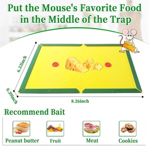 Chuột Keo bẫy kích thước lớn bẫy dính Pad Chuột Repeller N 12 gói lớn Chuột Keo Bẫy với tăng cường dính màu xanh lá cây - Product Image 5