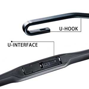 Limpiaparabrisas HUOYE duraderos para camiones y SUV, limpiaparabrisas híbridos con repelencia al agua hechos de caucho natural - Product Image 3