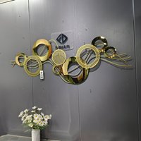 Décoration murale en métal doré pour salon, 150x53cm, style luxe créatif, en fer, vente en gros, livraison directe à domicile