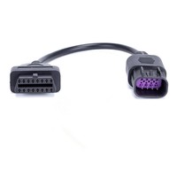 Lector de Códigos OBD, Adaptador de Diagnóstico, Cable de 8 Pines a OBD2 Hembra de 16 Pines