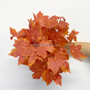 Hứa hẹn Hot Bán đẹp nhân tạo Loose duy nhất thân cây <span class=keywords><strong>Maple</strong></span> Leaf hoa cho trang trí nội thất trên Giáng sinh hoặc tốt nghiệp - Product Image 5