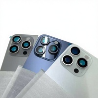 Coque arrière d'origine pour iPhone 16, 16 Pro, 16 Pro Max, 16 Plus avec cadre photo magnétique, vitre de protection et couvercle de batterie