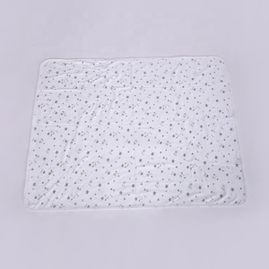 Manta Envolvente para Bebé Personalizada OEM/ODM, Linda, 100% Algodón, con Estampado de Estrellas y Luna Blancas, Tipo Minky - Product Image 6