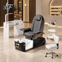 Fauteuil de pédicure électrique de luxe avec massage, fauteuil inclinable pour spa des pieds, bassin à remous, mobilier de salon de manucure