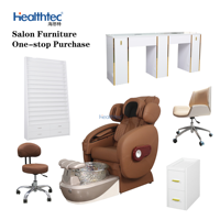 Chaise de pédicure professionnelle avec support de jambe réglable, jets magnétiques détachables, nettoyage facile