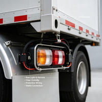 Châssis de semi-remorque porte-conteneurs polyvalent 20 pieds 40 pieds avec goupilles de verrouillage réglables pour la distribution de conteneurs en entrepôt interne