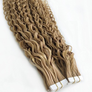 Extensiones de Cabello Humano con Cinta Adhesiva Invisible, Rizadas, Baratas, al Por Mayor, Sin Desprendimiento, Marca <span class=keywords><strong>KBL</strong></span> - Product Image 2