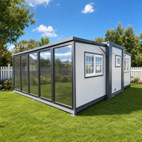 Vente directe usine Atelier mobile 40 pieds 2 chambres Maison de luxe à construction rapide Australie Maison conteneur extensible en acier