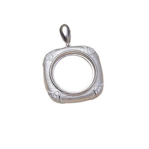 Mabei JG6092 Set DIY Pearl Jewelry Accessory S925 <b>Silver</b> Brushed Ring Empty Holder 16-16.2mm Jewelry Findings 3mm <b>Bead</b> Size - Product Image 5