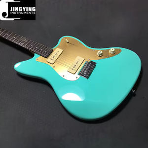 Serie de <span class=keywords><strong>guitarra</strong></span> eléctrica de música Jingying 2024, instrumento de cuerda Maestro de Jazz personalizado, <span class=keywords><strong>guitarra</strong></span> eléctrica de cuello de arce tostado de cuerpo sólido - Product Image 1