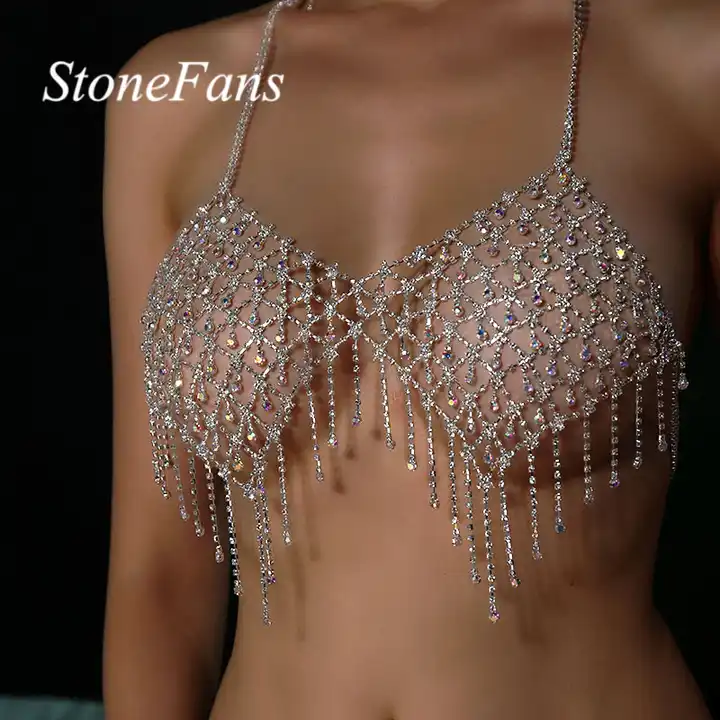 Sexy Crystal Tassel Body Chain Jewelry