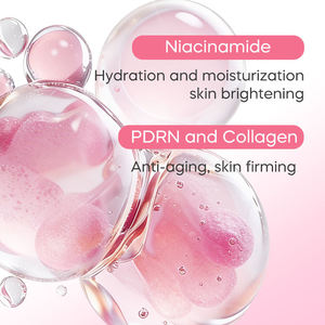 Mascarilla Facial de Colágeno Rosa PDRN con ADN de Salmón, Antienvejecimiento e Hidratante, Marca Privada OEM, Logotipo Personalizado, Fábrica de Cuidado Facial - Product Image 5