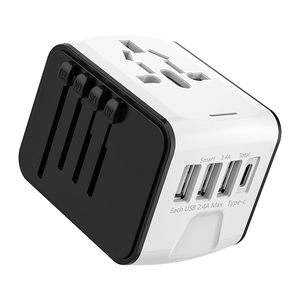 Phổ 15W Du Lịch Trên Toàn Thế Giới <span class=keywords><strong>Adapter</strong></span> Với Qc3.0 USB-A * 3 Và USB-C * 1 Cho Máy Ảnh Máy Tính Xách Tay Tai Nghe Sử Dụng AC Cổng Bao Gồm - Product Image 3