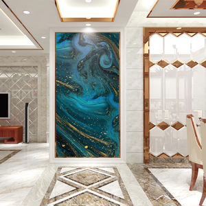 <span class=keywords><strong>Papier</strong></span> <span class=keywords><strong>peint</strong></span> mural en marbre chinois vert et <span class=keywords><strong>bleu</strong></span>, imperméable, moderne, facile à installer, pour la maison, décoration murale bon marché pour le salon - Product Image 5