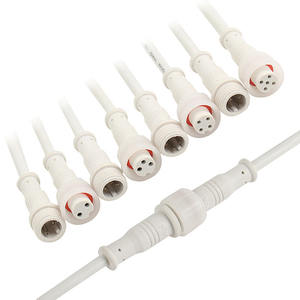 Cabo de extensão à prova d'água M16 macho para fêmea 2 4 5 8 pinos M12 LED cabo à prova d'água LED M12 conector de plugue à prova d'água - Product Image 1