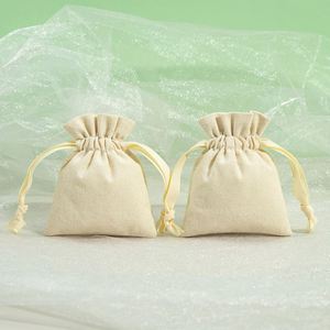 Jewelry Drawstring Packaging Bag Brushed Cotton Linen Printed Jewelry Storage <b>Cloth</b> Bag Wholesale - Product Image 6