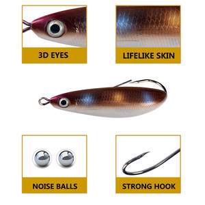 Esca rigida artificiale Anti-appesa per il <span class=keywords><strong>fondo</strong></span> in plastica Anti-appesa esca per pesciolini da <span class=keywords><strong>pesca</strong></span> in mare - Product Image 3
