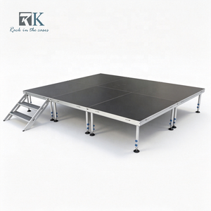 Durable Stage Adjustable Portable Stage for Events Concert With Aluminum Riser - Product Image 1
