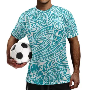 Polynesia mô hình tùy chỉnh bóng đá T-Shirt Quần Áo Bóng Đá Đội Jersey bóng đá o cổ người đàn ông chàng trai mặc đồng phục bóng đá bóng đá Jersey