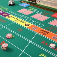Table de jeu de Baccarat ovale de luxe moderne BBY Professional, qualité casino, structure en bois massif, feutre personnalisé, pour clubs de jeux, 4/6 joueurs