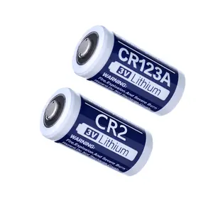 टैब के साथ 3.0V नाममात्र क्षमता प्राथमिक लिथियम बैटरी CR2 CR123A बैटरी