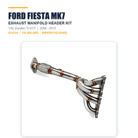 Collecteur d'échappement SUS304 soudé TIG à longueur égale 4-1 Racing pour Ford Fiesta MK7 1.6L Duratec Ti-VCT 2008-2013