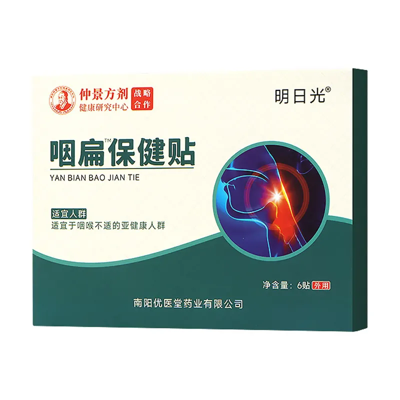 Throat Health Patch Relief Discomfort Dryness Swellling Pain