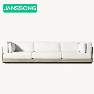 Conjunto de Sofás de Jardín de Lujo para Villa, Sofá de Exterior para Hotel, Muebles de Exterior de Madera, Conjuntos de Jardín para Resort, Sofá de Exterior Impermeable - Product Image 6