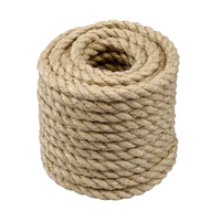 Corde en jute 100% naturelle avec poignée torsadée, haute qualité, durable, pour l'agriculture, l'emballage, l'exportation, couleur personnalisée BD
