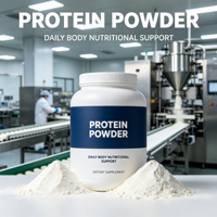 Poudre de protéines naturelles multi-sources avec vitamines et minéraux, formules personnalisées, complément nutritionnel quotidien pour adultes