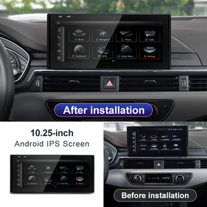 HFMidia Qualcomm Snapdragon 680 Android16 10.25 pouces 12.3 pouces Autoradio pour A4 2017-2022 Carplay sans fil Navi GPS - Product Image 3