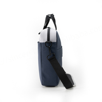 Sac à bandoulière souple pour ordinateur portable, en nylon, écologique, imperméable, léger, grande capacité, avec fermeture éclair, pour voyages d'affaires