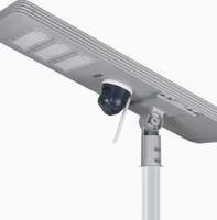 Lampadaire solaire tout-en-un avec caméra de sécurité, indice de protection IP65, construction en aluminium LED, certifié CCC et ROHS