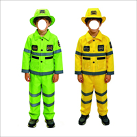 Ensemble de costumes d'ingénieur pompier pour enfants, uniforme de police cinq pièces, combinaison de protection ignifuge pour pompier, costume de carrière