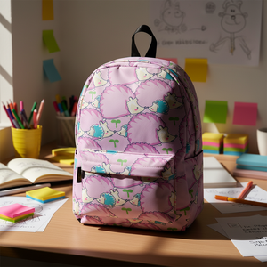 Sac à dos mini personnalisé imprimé numériquement, tendance, en polyester, pour enfants, motif dessin animé, idéal pour l'école et les loisirs - Product Image 1