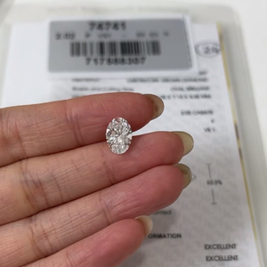 Diamante Suelto de Laboratorio Talla Brillante Ovalada y Talla Brillante Ovalada Modificada con Certificado IGI para Anillo de Compromiso - Product Image 3