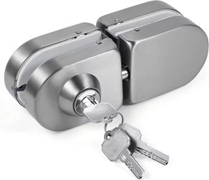 Khóa cửa kính Hiện Đại Văn phòng thép không gỉ không khung khóa trung tâm văn phòng Khóa cửa kính hiện đại - Product Image 1