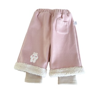Girls Winter Fleece <b>Lined</b> <b>Pants</b> Solid Color Cotton With Duck Patch For Baby Casual Wear - Product Image 5